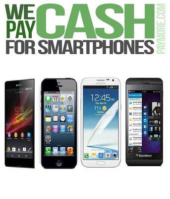 We'll pay cash for your old smartphones. We buy Samsung, Apple, LG, Google devices and more. We buy broken smartphones for parts!