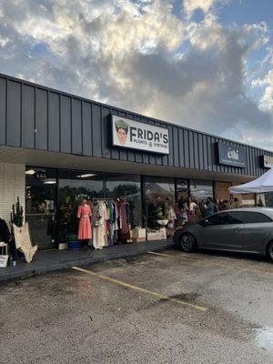 Storefront. Having a cool, vintage sale this day!