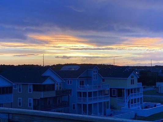 Sunset from private back deck