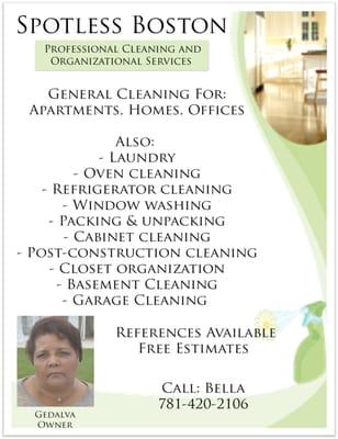 Spotless Cleaning Services