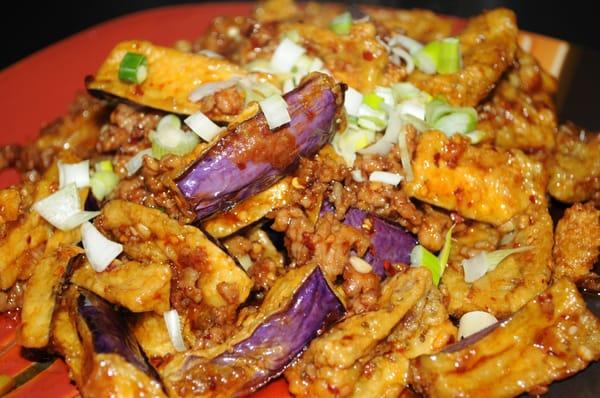 Jiang xiang eggplant w. pork