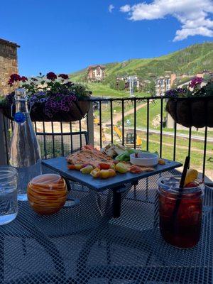 Happy Hour Hummus and Red Sangria