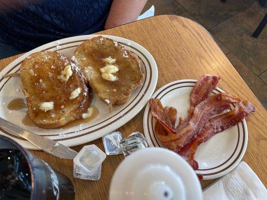 French toast and bacon