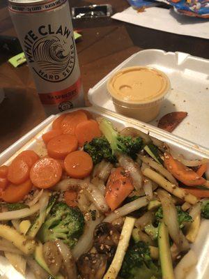 #1 veggie hibachi combo.