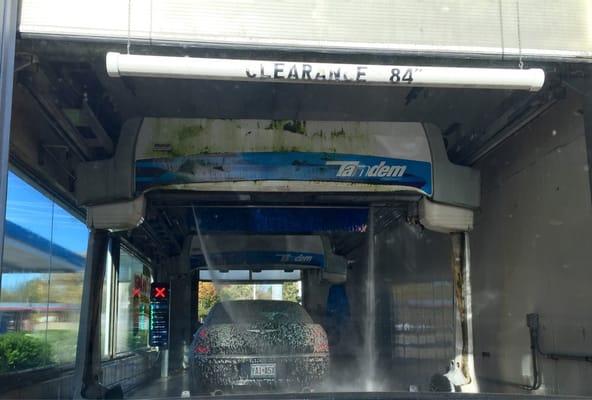 Car Wash, and yes that's mold on the machine. Yuck!