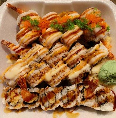 T N T Roll Chef Special Roll Shrimp Tempura