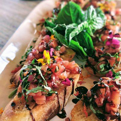 Bruschetta on Crostini