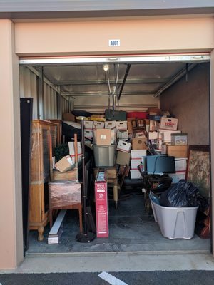 A perfectly packed storage unit by Godspeed Movers.