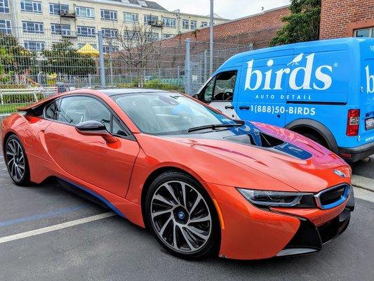 Birds Detail and BMW USA at Los Angeles Cleantech Incubator.