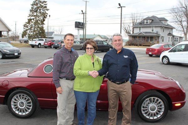 Fred & Marcia Pond with Kurt and their new Ford Thunderbird!