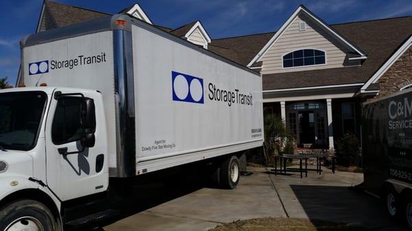 Moving a house in Tudor Branch Subdivision in Evans, Georgia