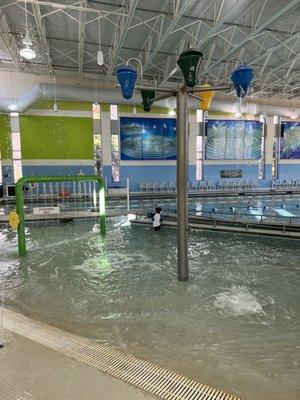 Toddler area with splash pad