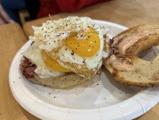 River front breakfast bagel