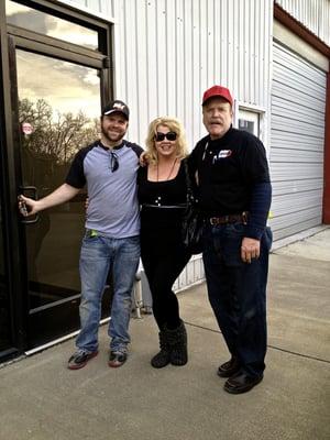 Family owned and operated. Pictured here is Jake, Sue, & David. Son, Mom, & Dad.