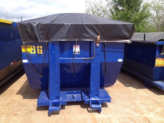 25 Yard Roll-Off Container - Water tight with Tarp Kit #DFWContainerService #GorillaCans #DumpsterRentalDallas #DallasDumpsters