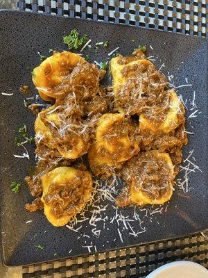 Ravioli with bolognese sauce