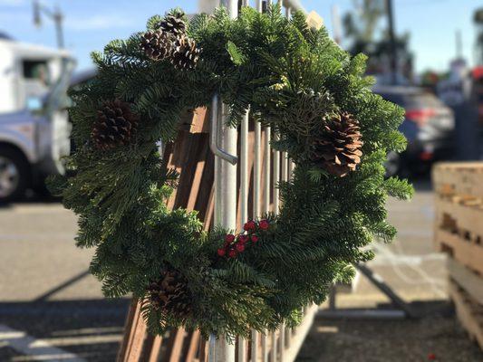 We sell fresh wreaths!