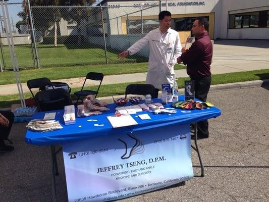 UCLA Harbor Annual Health and Wellness Fair! Free foot and ankle exams by Dr. Tseng and crew!