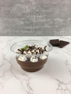 Our luxurious chocolate panna cotta (for our chocolate lovers out there!)