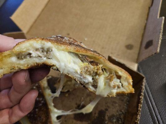 Inside calzone