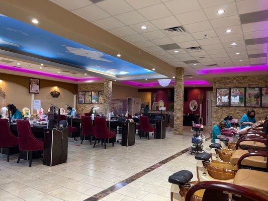 View of the nail salon from my chair