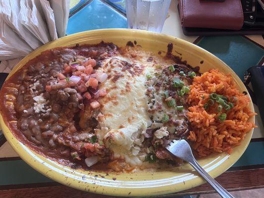 Chicken Enchiladas Banderas