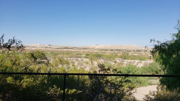 Back patio desert view