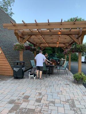 Fire pit and seating area