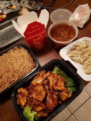 Full take out dinner