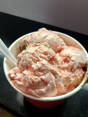 Peppermint ice cream