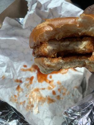 Hot honey chicken sandwich