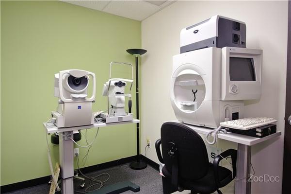 Eye exam room