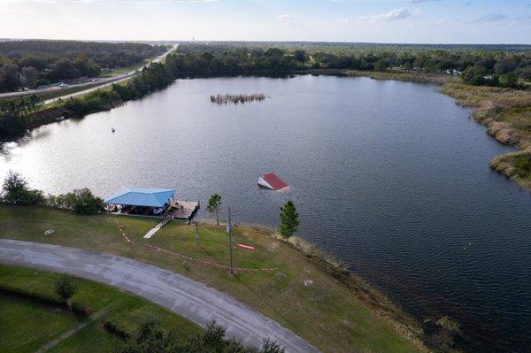 Private ski lake