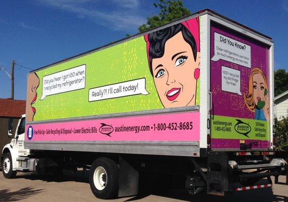 We specialize in box truck wraps and fleet graphics