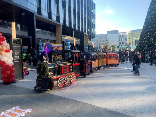 Our Fun Express Train brought lots of smiles to the Holiday Celebration at Chase Center.