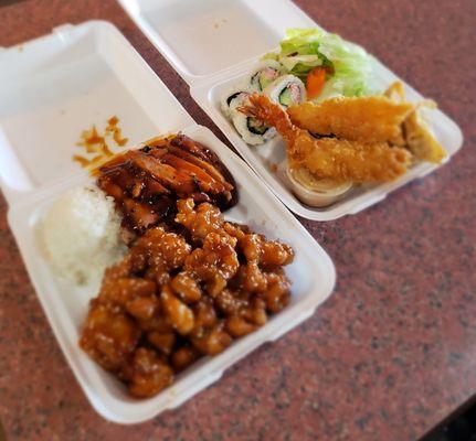 Bento with Sesame Chicken