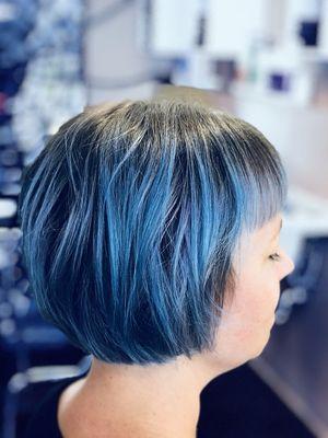 Cobalt ombré Bob