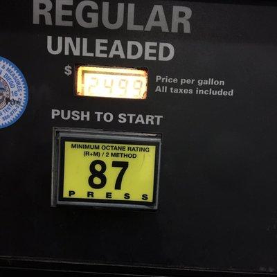 An extra 10 cents off if you pay cash. On par with the Costco down the street. United Oil. 3766 Clairemont Mesa Blvd San Diego CA