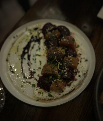 Beet salad with goat cheese