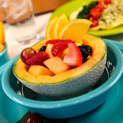 Fruit Bowl (fresh fruit, berries, lime syrup, chia seed pudding)