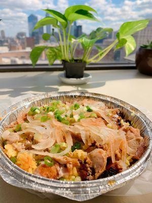 BBQ chicken/pork combo rice bowl - $6 (food insta: @aje.eats)