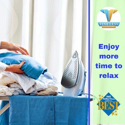 On average you could relax 8 extra hours a month while we take care of alterations, dry cleaning and laundry for you & your business.