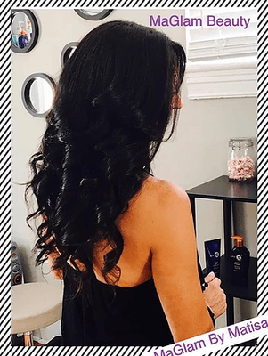 Tape-In Extensions with full curls