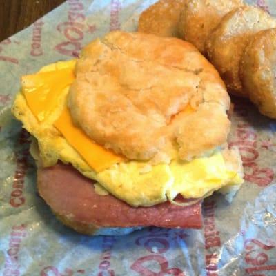 Ham, Egg & Cheese w/ Borounds: Bojangles - Freeway Dr