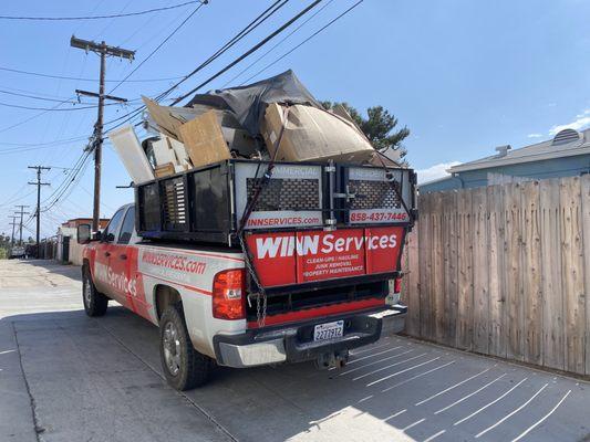 CITY HEIGHTS SAN DIEGO CALIFORNIA 92105 CONSTRUCTION DEBRIS HAULING 1 WINN SERVICES SAN DIEGO