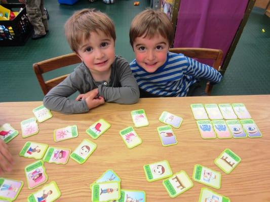 Foreign Language Fun - Students work with classmates and teachers to identify various vocabulary words in Spanish!