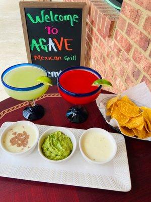 Trio Dip & Margaritas!