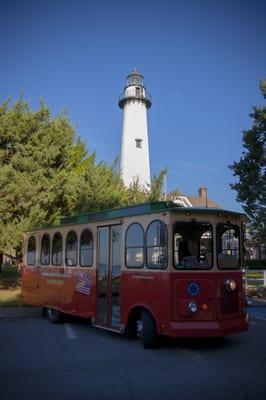 Saint Simons Island Lighthouse, the most photographed lighthouse on the Georgia coast.