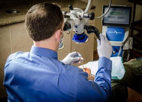 We provide microscope-enhanced services including root canals.