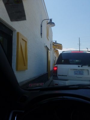 Drive thru is always busy